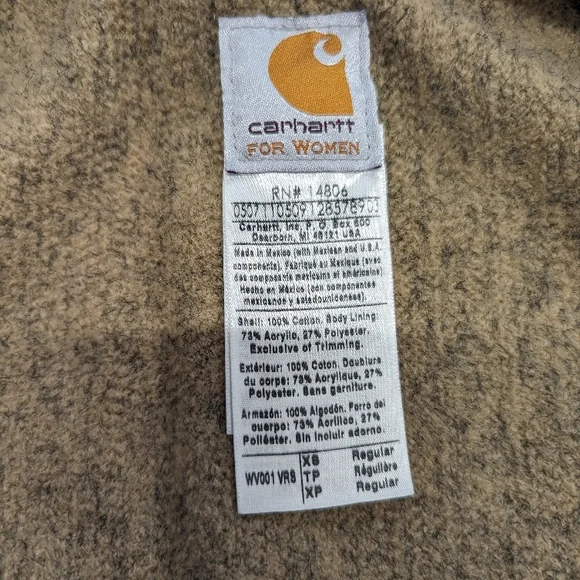 Carhartt Beige Vest with Maroon Accents - Picture 6 of 6